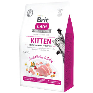 Brit Care Cat GF Kitten Healthy Growth and Development 400 g Brit Care imagine 2022