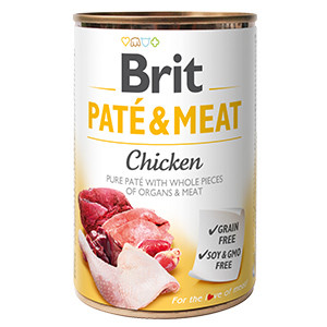 Brit Pate and Meat Chicken 400 g Brit imagine 2022