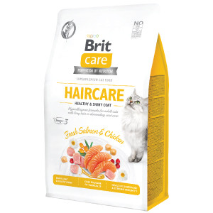 Brit Care Cat GF Haircare Healthy and Shiny Coat 400 g Brit Care imagine 2022