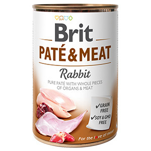 Brit Pate and Meat Rabbit 400 g Brit imagine 2022