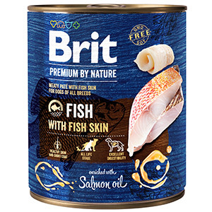 Brit Premium by Nature Fish with Fish Skin 800 g conserva Brit imagine 2022