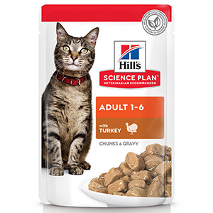 Hills SP Feline Adult Turkey 85 g (plic) shop.perfectpet.ro imagine 2022