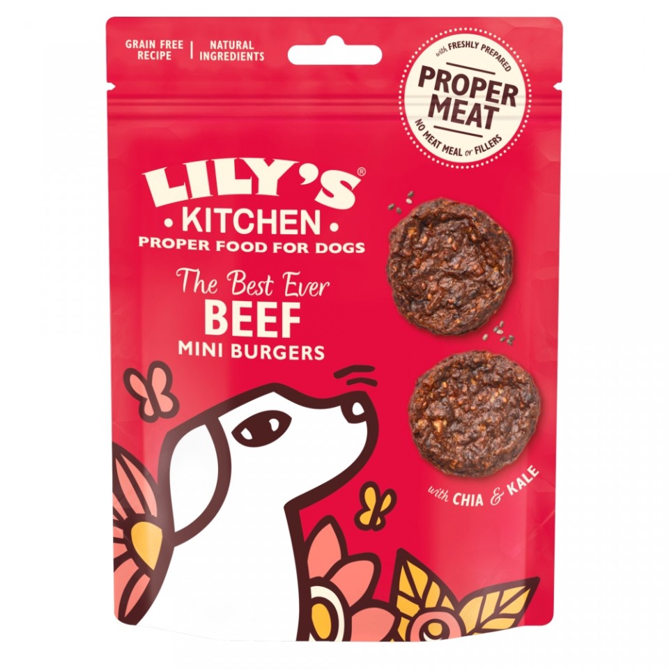 Recompense pentru caini Lily’s Kitchen The Best Ever Beef Mini Burgers 70g Lily's Kitchen imagine 2022