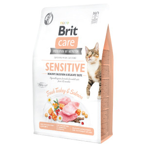 Brit Care Cat GF Sensitive Healthy Digestion and Delicate Taste 2 kg Brit Care imagine 2022