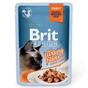 Brit Cat Delicate Turkey in Gravy 85 g Brit imagine 2022