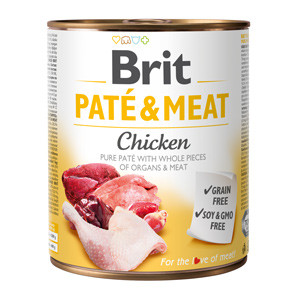 Brit Pate and Meat Chicken 800 g Brit imagine 2022