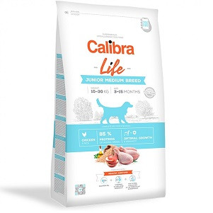Calibra Dog Life Junior Medium Breed Chicken 12 kg Calibra imagine 2022