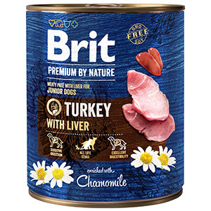 Brit Premium by Nature Junior Turkey with Liver 800 g conserva