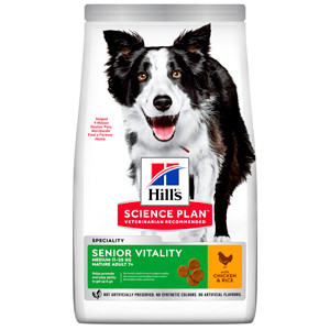 Hills SP Canine Senior Vitality Medium Chicken 14 kg shop.perfectpet.ro imagine 2022