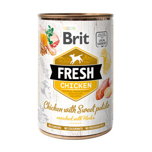 Brit Fresh Chicken with Sweet Potato 400 g Brit imagine 2022