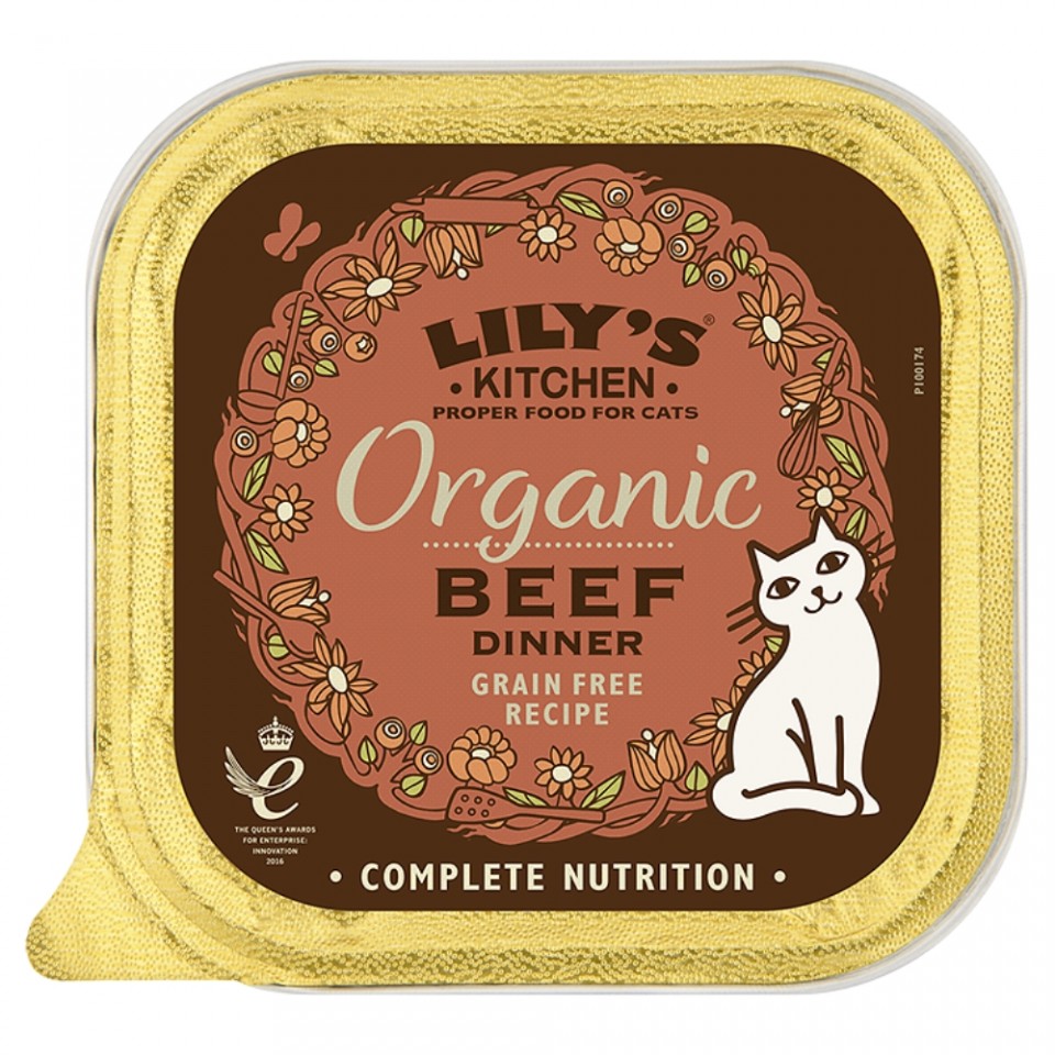 Hrana umeda pentru pisici Lily\'s Kitchen Organic Beef Dinner 85g