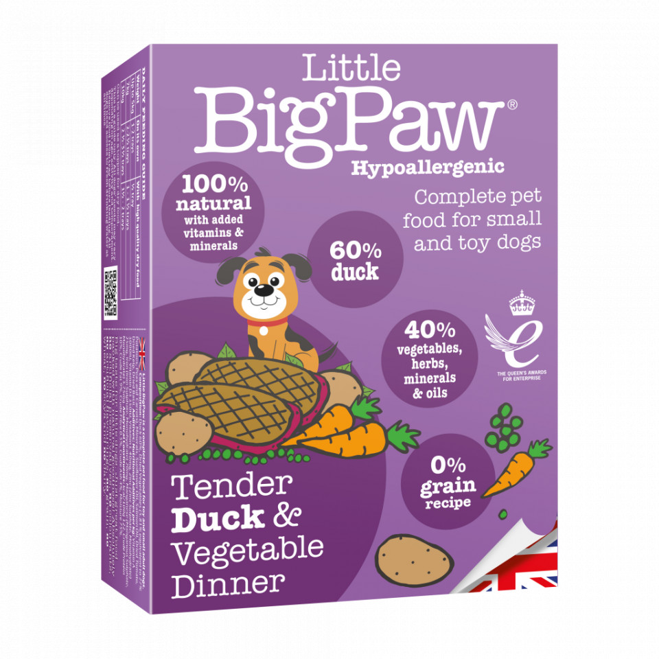 Little BigPaw Tender Duck Vegetable Dinner Hypoallergenic 150g Little Big Paw imagine 2022