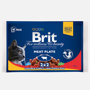 Brit Premium Cat multipack felii de carne 4 x 100 gr Brit imagine 2022