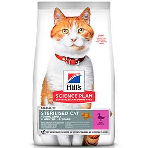 Hills SP Feline Young Adult Sterilised Duck 10 kg