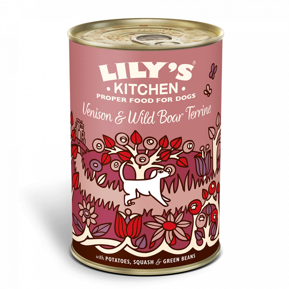 Hrana umeda pentru caini Lily’s Kitchen Venison and Wild Boar Terrine 400g Lily's Kitchen imagine 2022