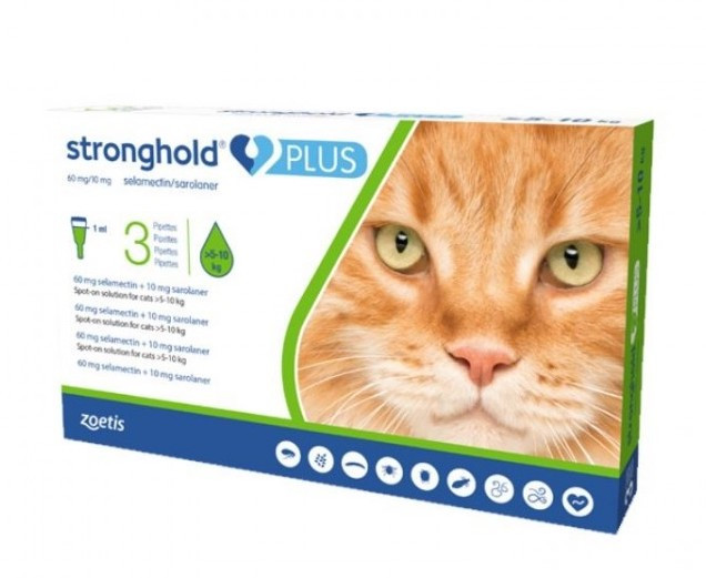 Stronghold Plus 60mg pisici 5-10kg shop.perfectpet.ro imagine 2022