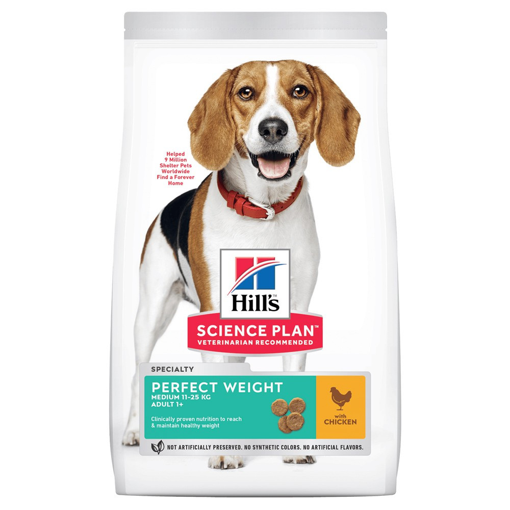 Hill's Canine Adult Medium Perfect Weight (Ambalaj: 12 kg)