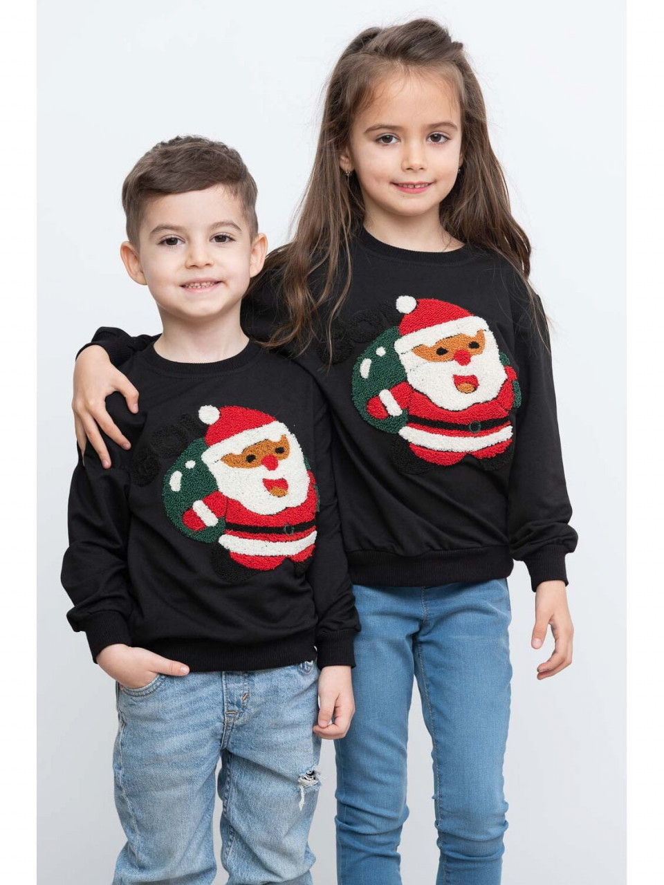 Bluza copil Go Santa negru