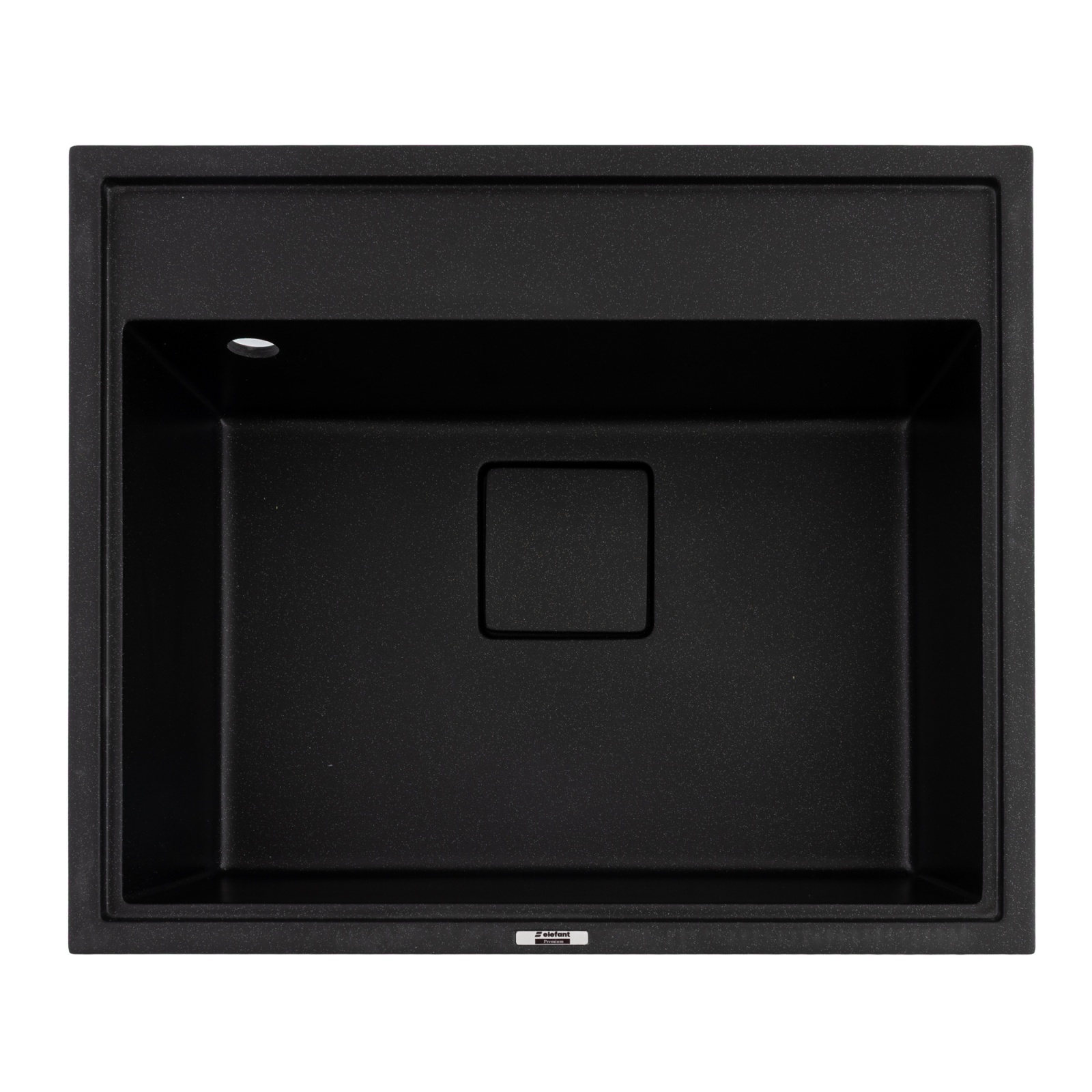 Chiuveta de bucatarie Elefant Premium SHERLIT, Negru metalic 600x500 mm