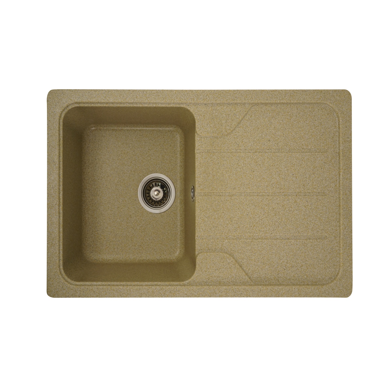 Chiuvetă din compozit de granit pentru bucătărie ELEFANT PREMIUM 7850 VERONA Bej 775 x 495 mm