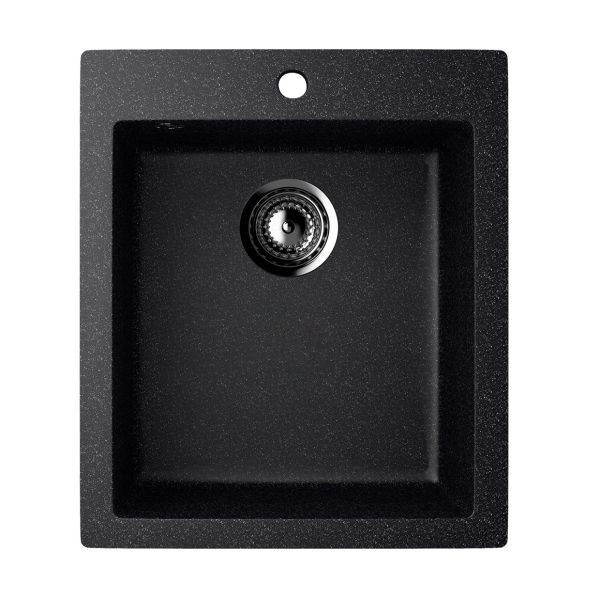 ES-14-308 chiuveta compozit, negru ECOSTONE