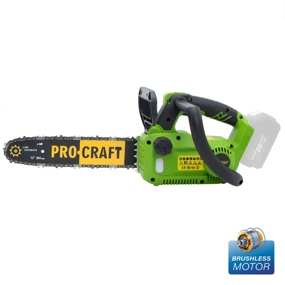Fierăstrău cu lanț și acumulator PROCRAFT PKA42Li Brushless,20V / 2Ah, NU VINE INSOTIT DE ACUMULATOR /INCARCATOR