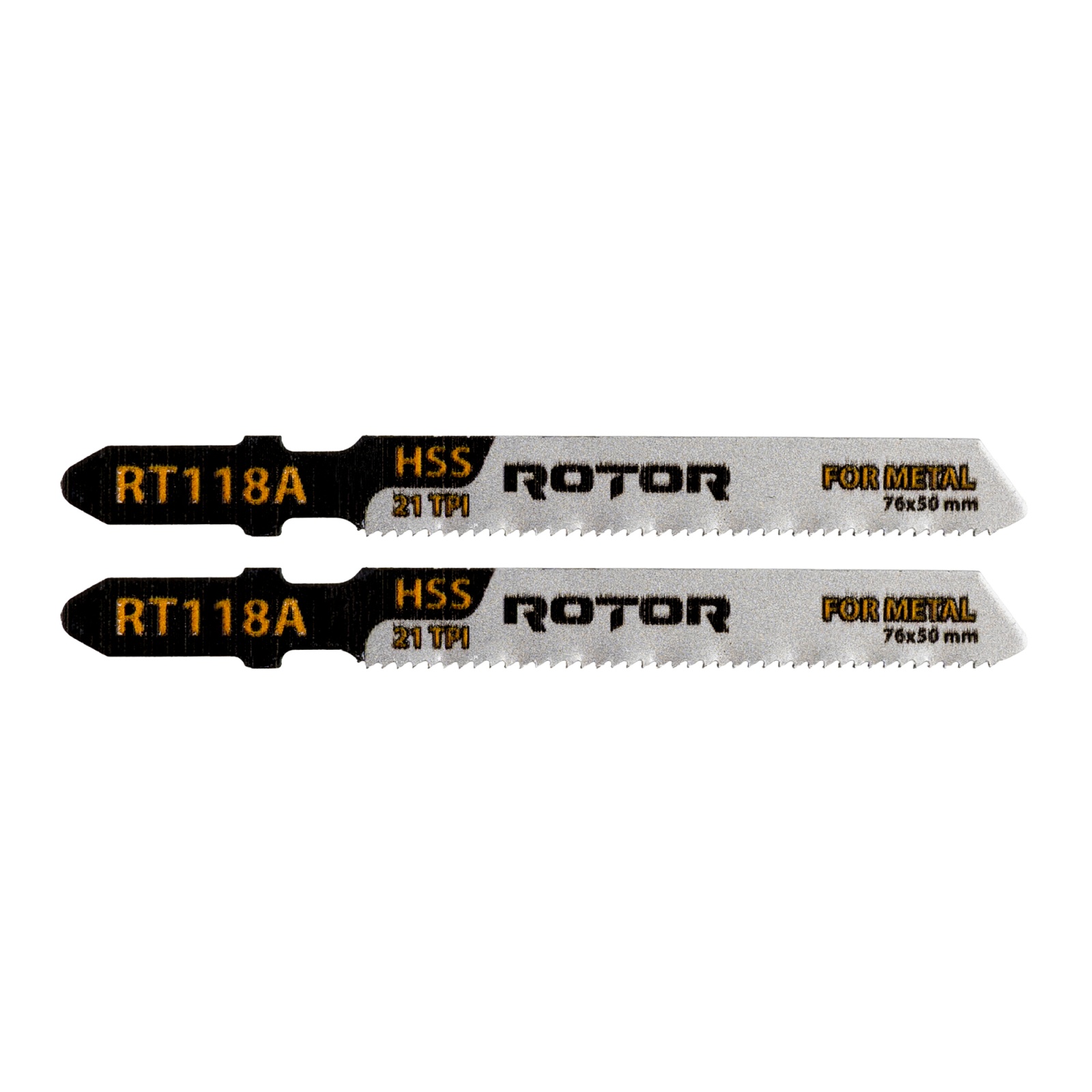 Panza fierastrau pendular pentru metal, 76x50 mm Set 2 buc ROTOR RT118A