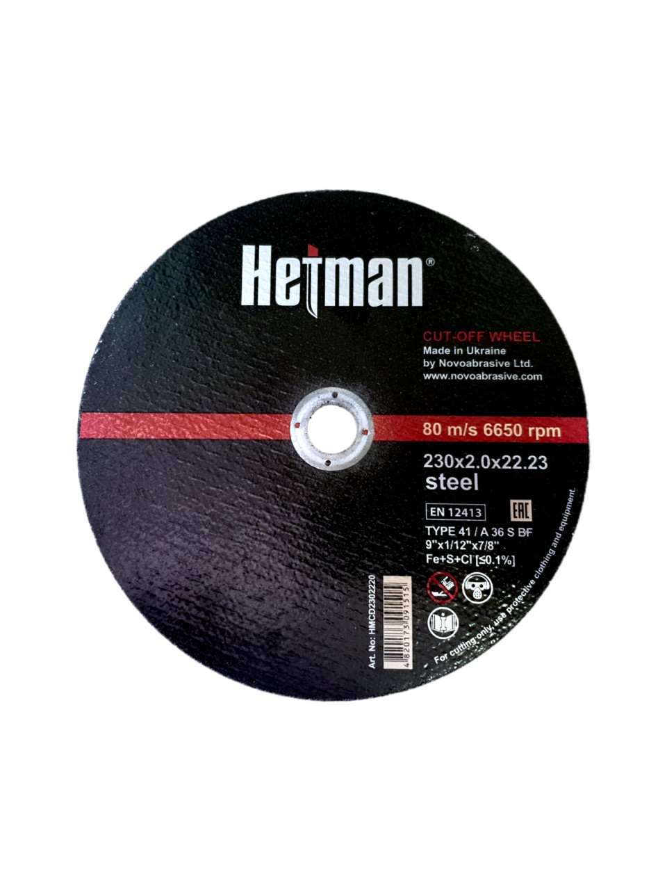 PENTRU METAL INOX Disc Abraziv GETIMAN 41 14A 230 2,0 22.23