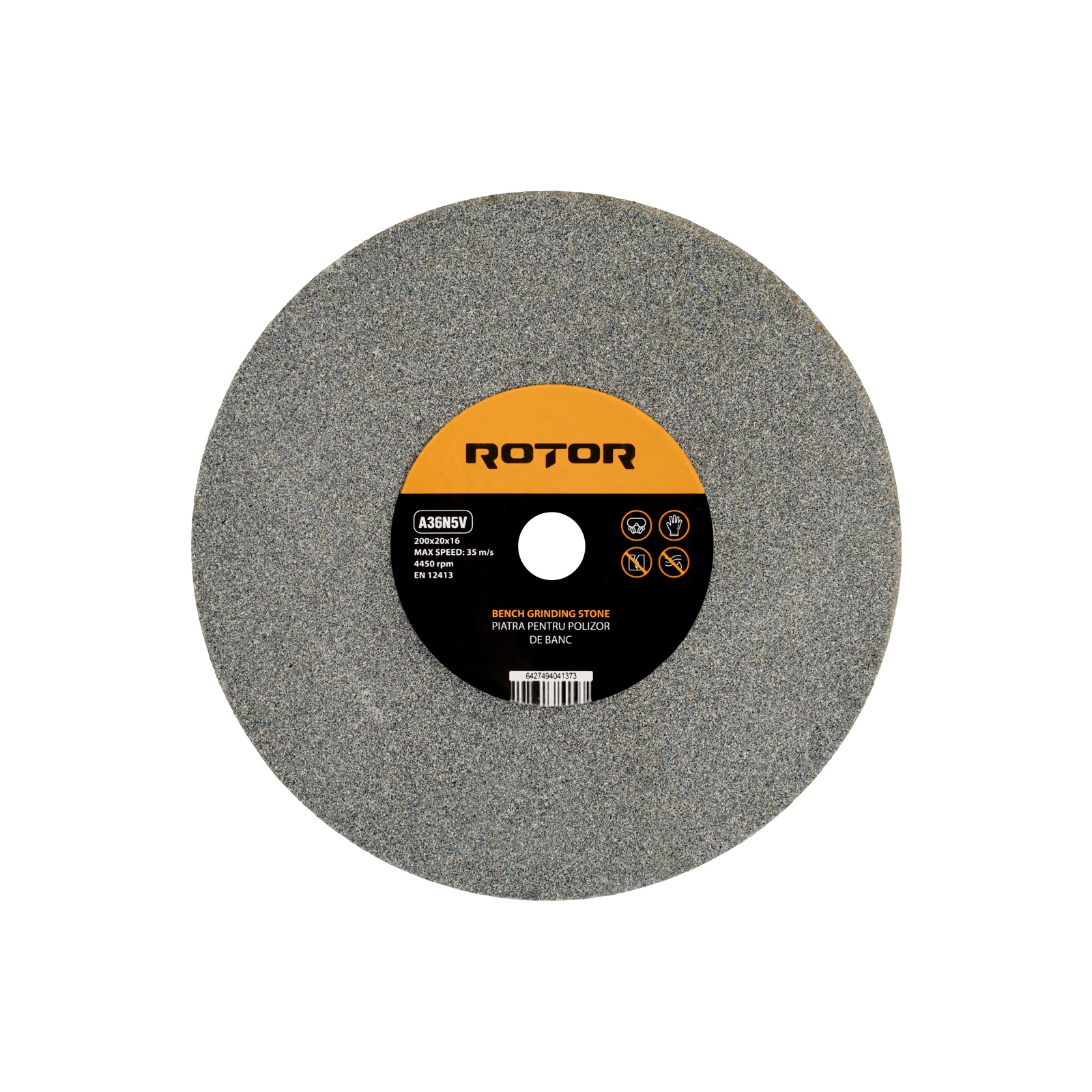 Piatra pentru polizor de banc 200 x 20 x 16 mm P36 ROTOR