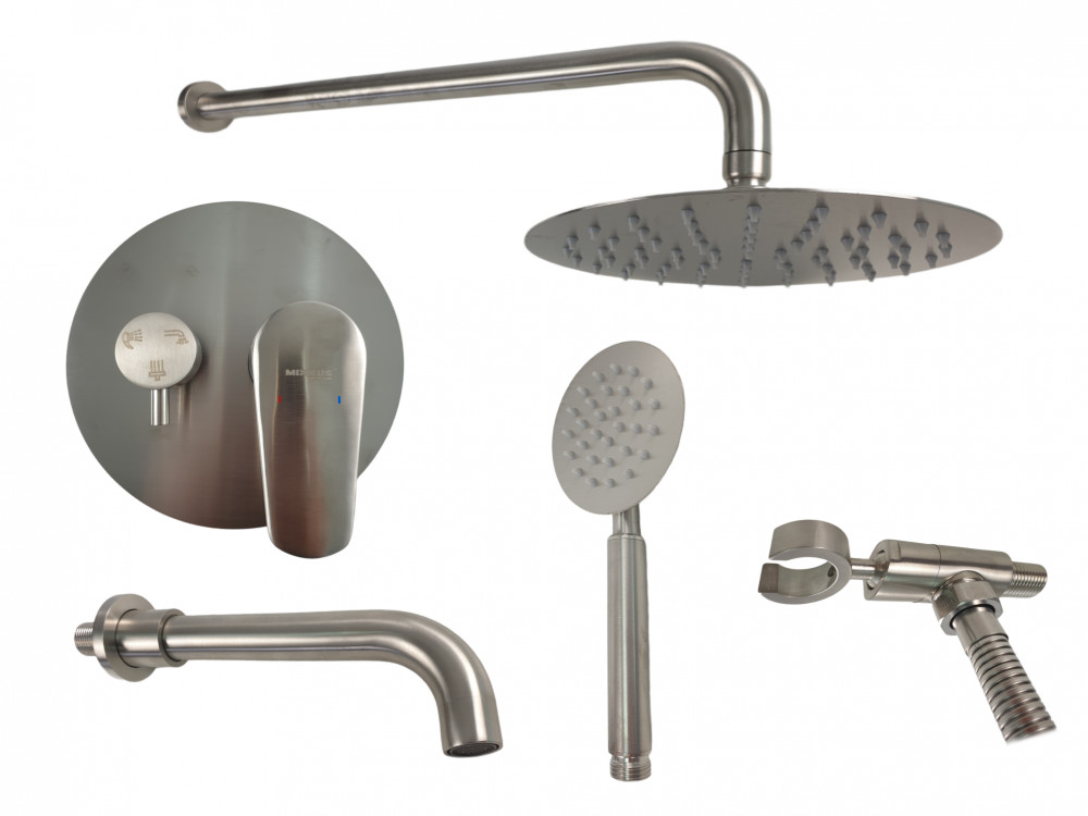 Set dus incastrabil MIXXUS BOX-009, Diametru para dus 200 mm