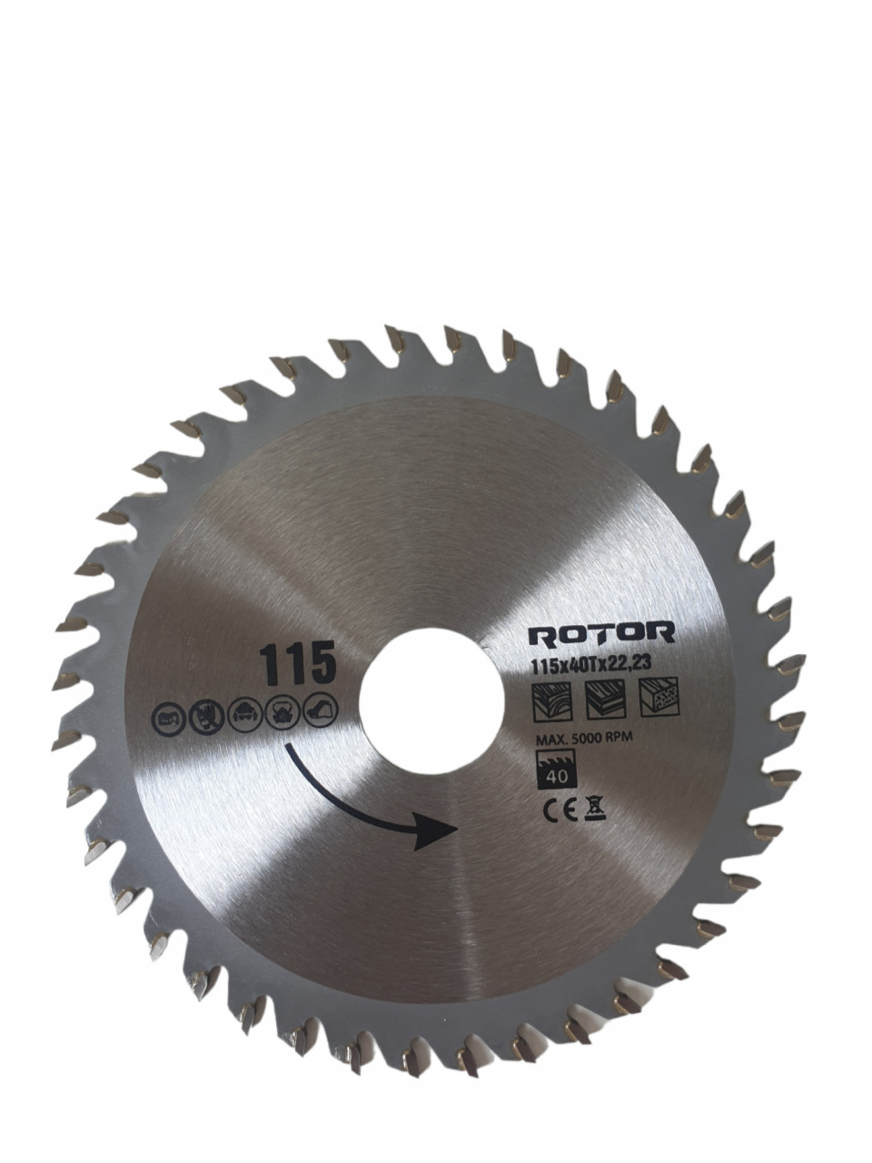 115X22.23 40T disc de taiat lemnul ROTOR