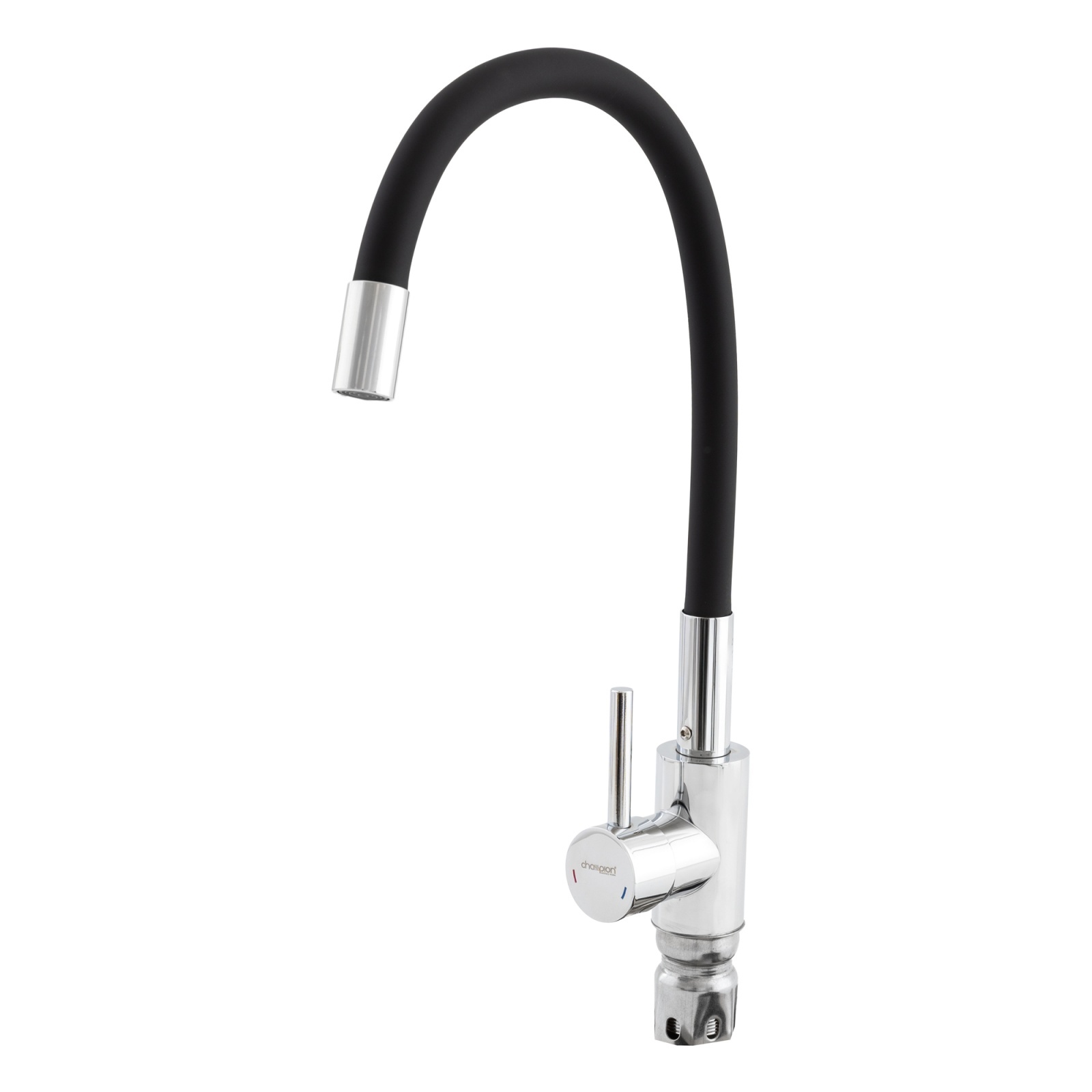 Baterie bucătărie cu duș flexibil CHAMPION SUS-011 CHROME REFL.BLACK