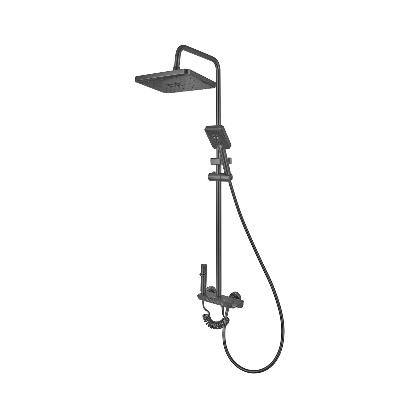 Coloană de duș cu butoane 4 în 1 ARMATA (Culoare Grafit) BCS-009-J