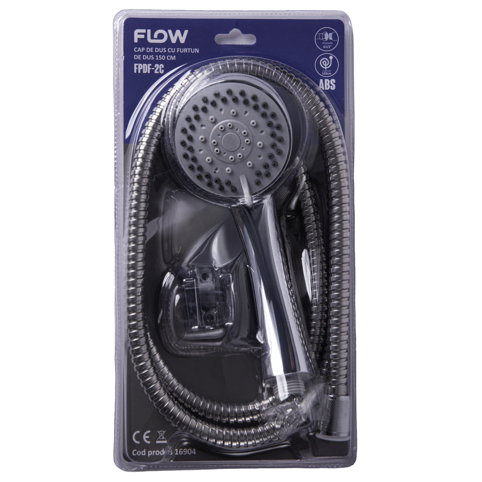 Import - FPDF-2C Cap de dus cu furtun 150 cm, FLOW