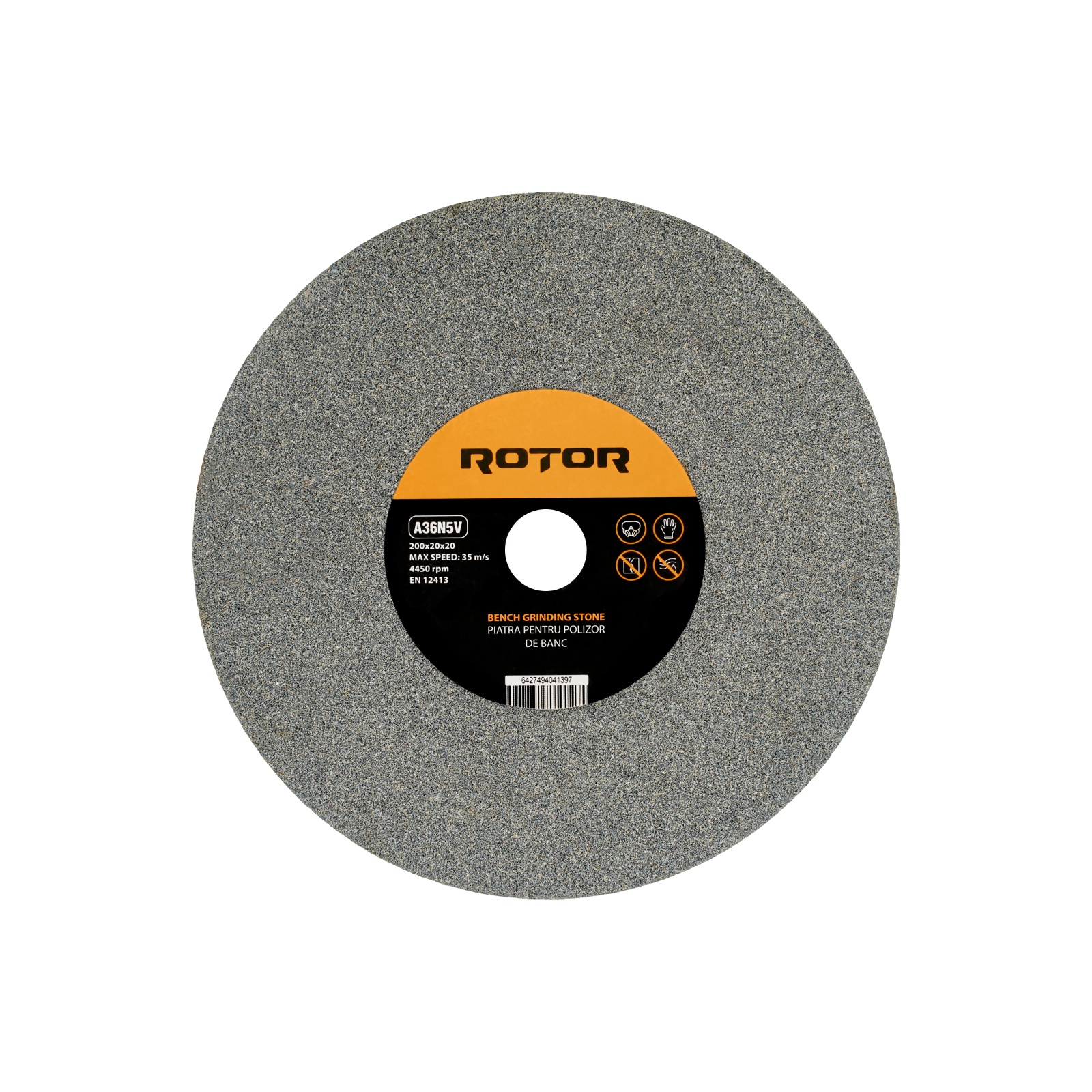 Piatra pentru polizor de banc 200 x 20 x 20 mm P36 ROTOR