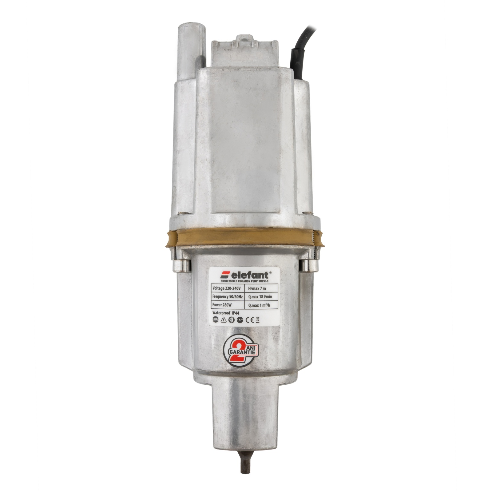 Pompa de apa pe vibratie Elefant VMP60-3, 280W, 18l/min, 2 sorbi