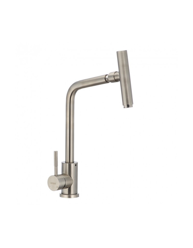 Baterie bucatarie MIXXUS SUS-017 cu gat rotativ din otel inoxidabil