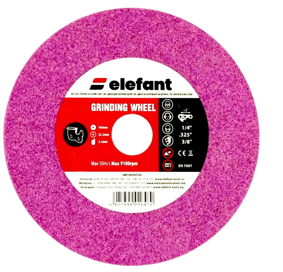 DISC PENTRU ASCUTIRE LANT 145x3.2x22.2, Elefant