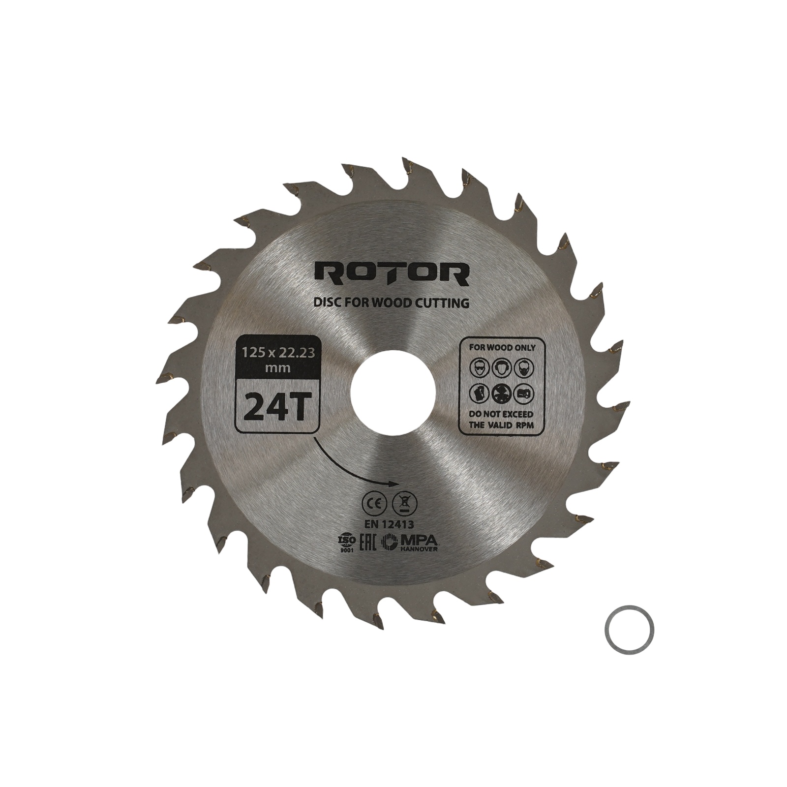 Disc taiat lemn ROTOR 125*22,23 24T