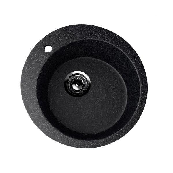 ES-13-308 chiuveta compozit, negru ECOSTONE