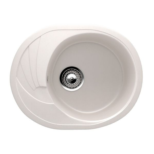 ES-17-331 chiuveta compozit, alb-crem ECOSTONE