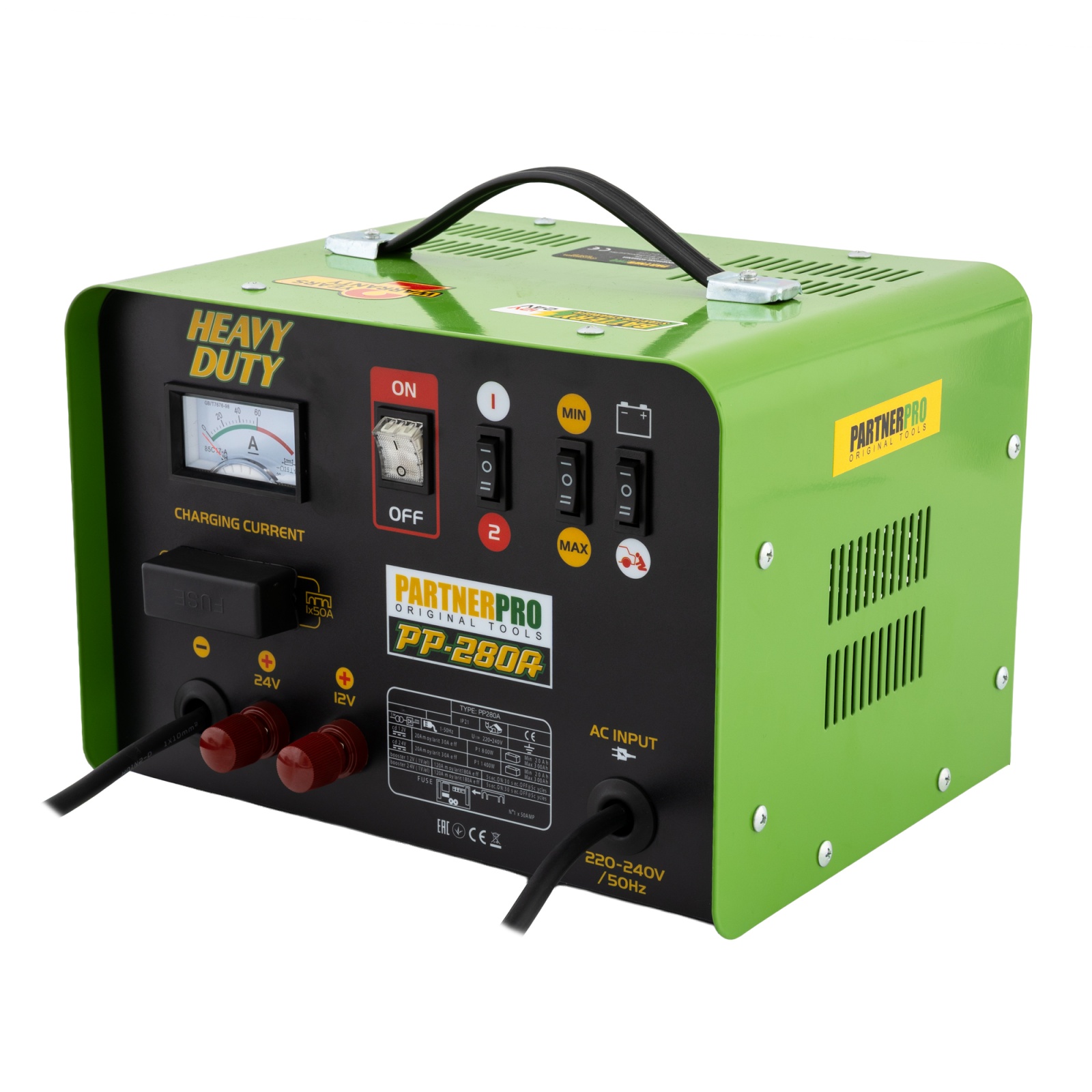 Robot pornire auto PARTNERPRO PP-280A, 12/24 V, 280 A / 1000W