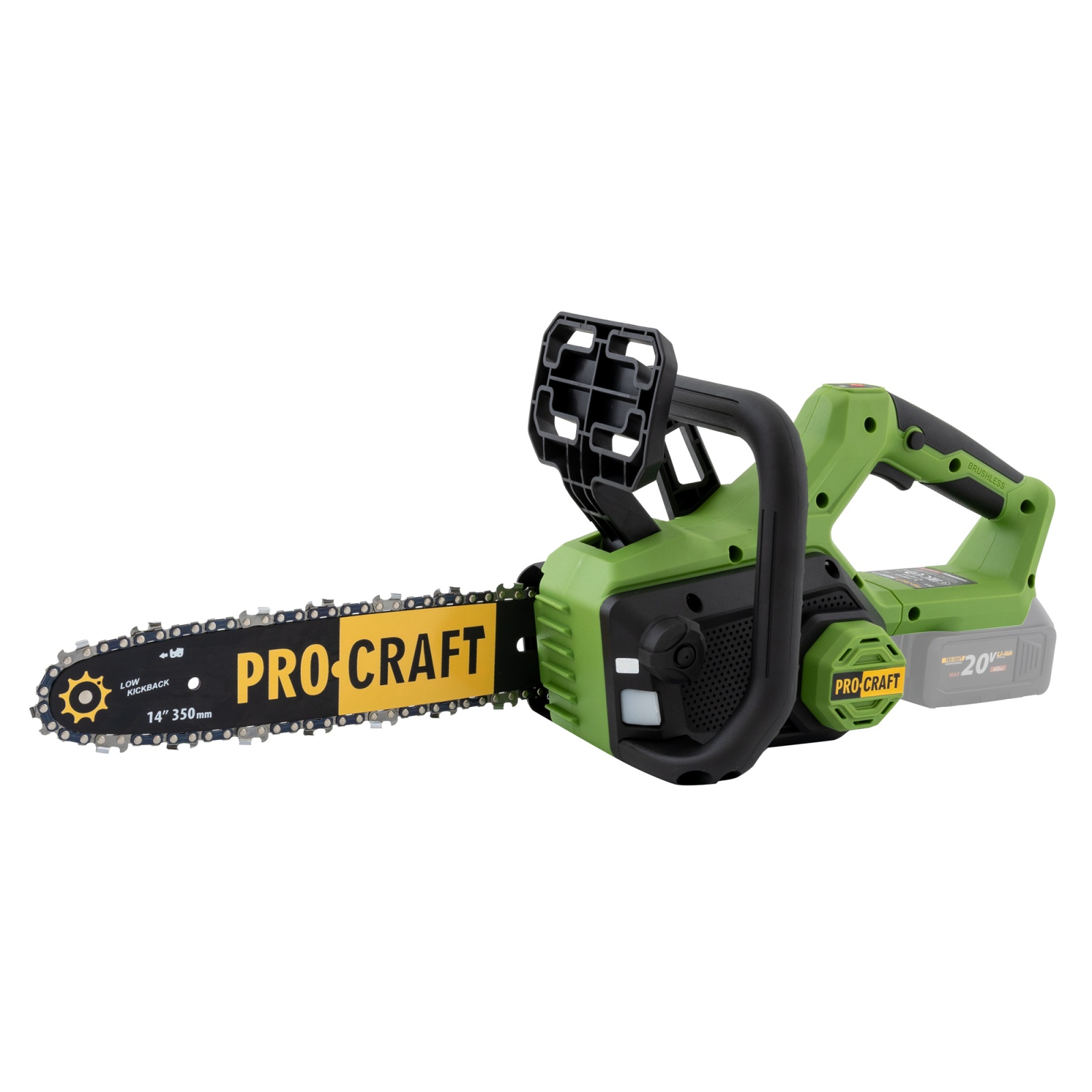 Drujba pe acumulator PROCRAFT PKA60, Brushless, 3500 rot/min, NU CONTINE ACUMULATOR SI INCARCATOR