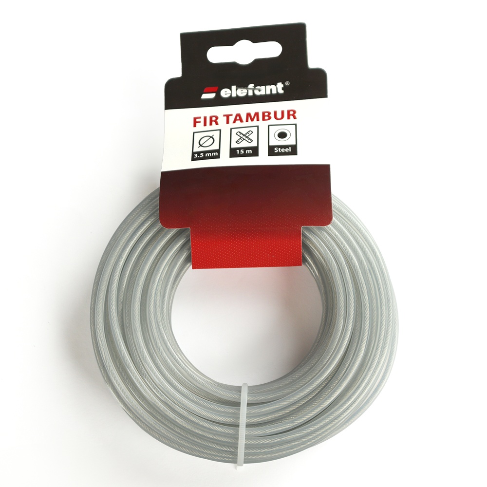 FIR TAMBUR CU INSERTIE METALICA 3.5mm x 15m, ELEFANT