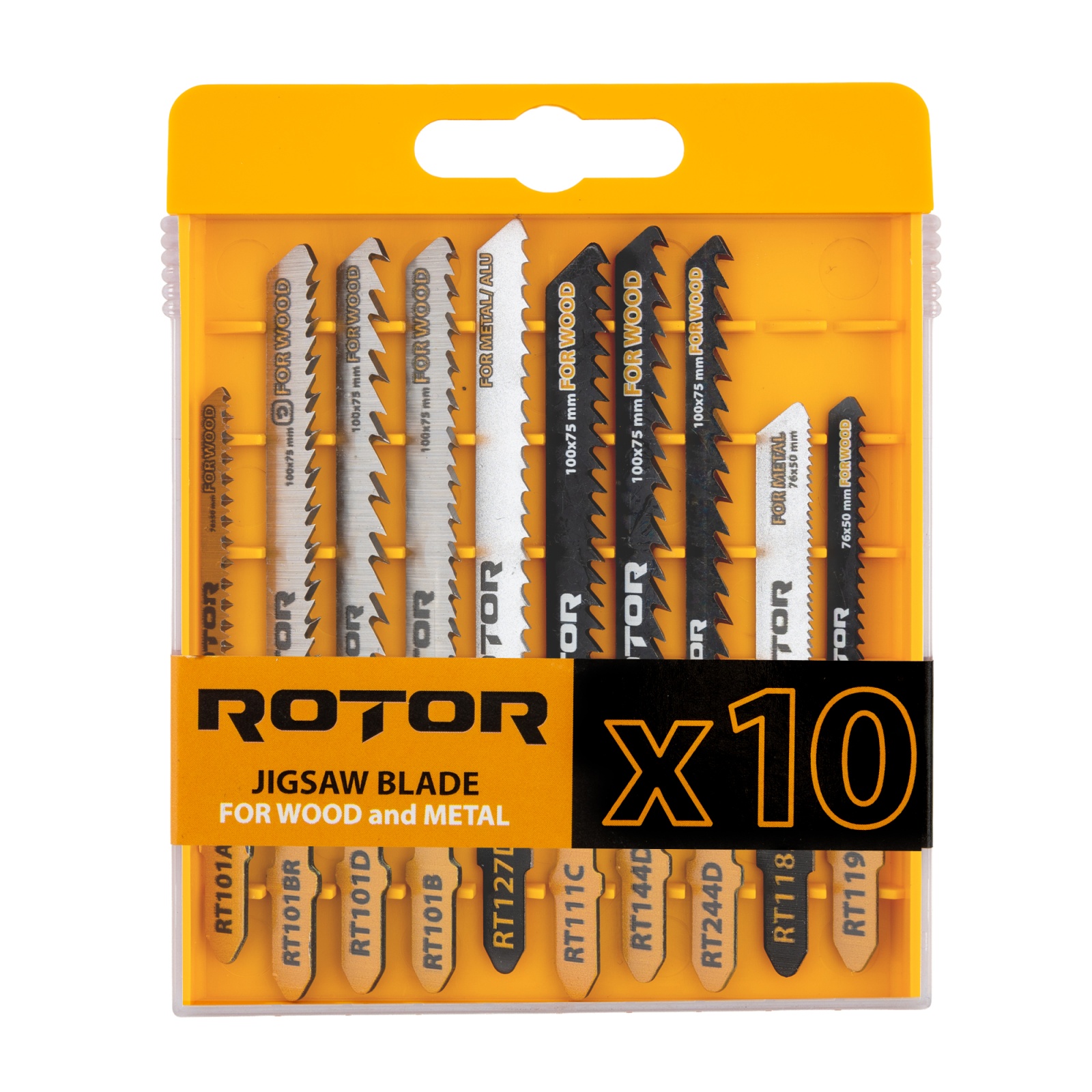 Set 10 Panze fierastrau pendular pentru Lemn/Metal ROTOR RTS1