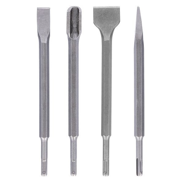 WC-CHISEL4 WELLCUT 4 PCS SDS Chisel Set