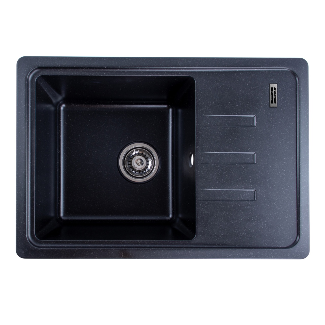 Chiuveta de bucătărie Elefant Premium Liana , Negru metalic , 430x620 mm