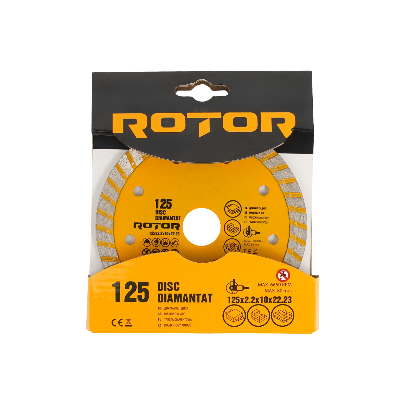 DISC DIAMANTAT 125x2.2 x10x22.23 Turbo Rotor