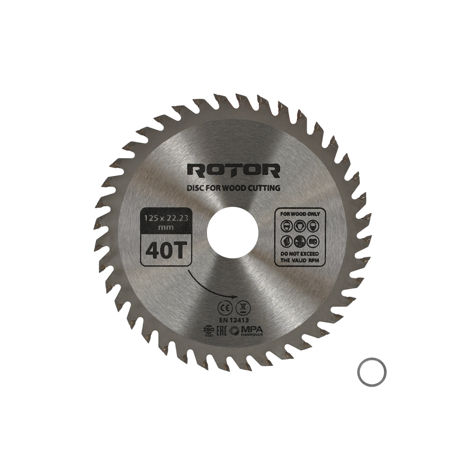 Disc taiat lemn ROTOR 125*22,23 40T