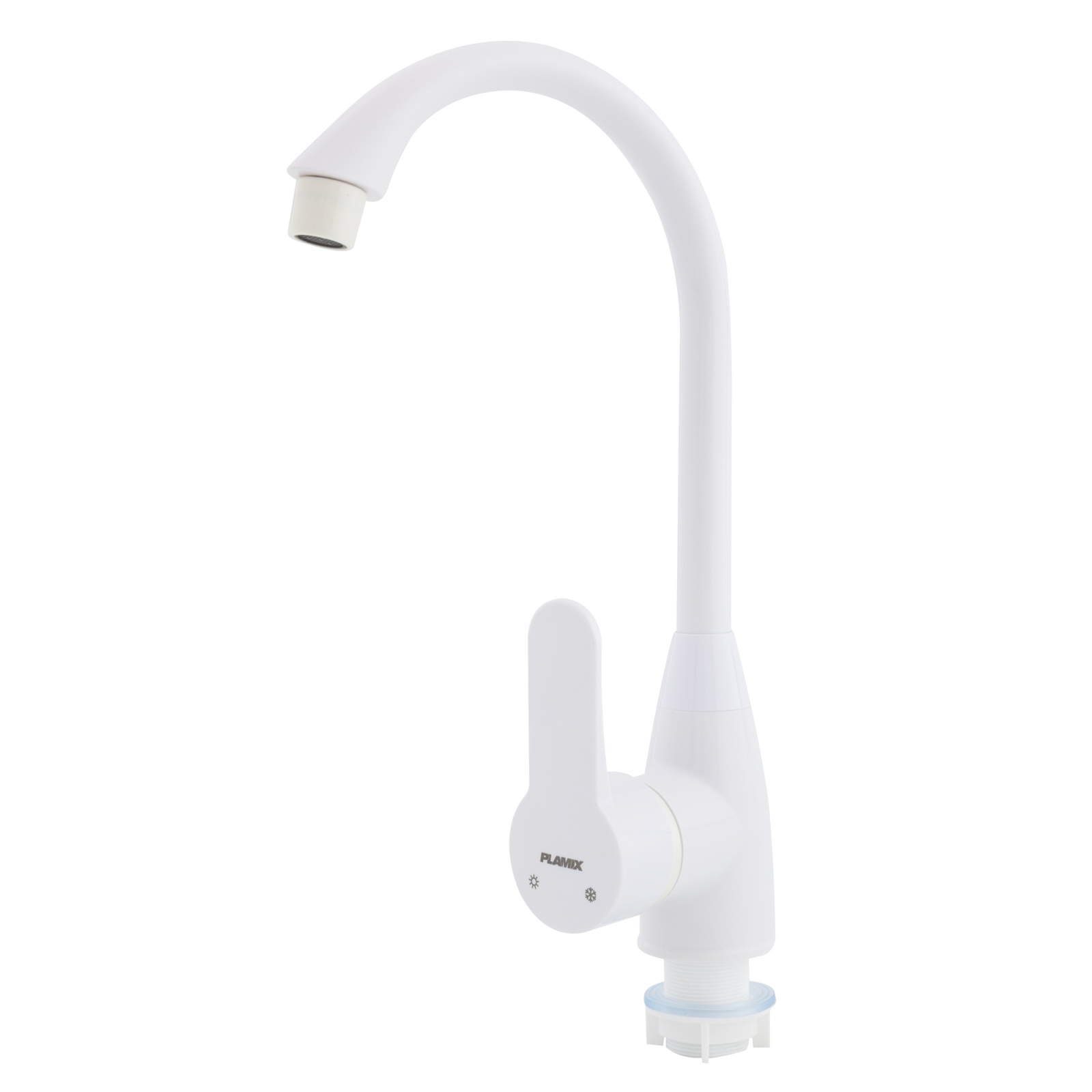 Baterie bucatarie din plastic PLAMIX Mario-011 White